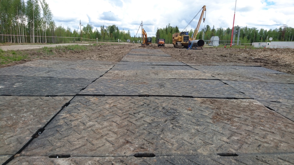 Плиты дорожные резиновые